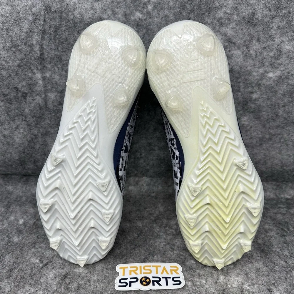 Adidas Adizero Primeknit Football Cleats Mens Size 12.5 Navy White GV9623
